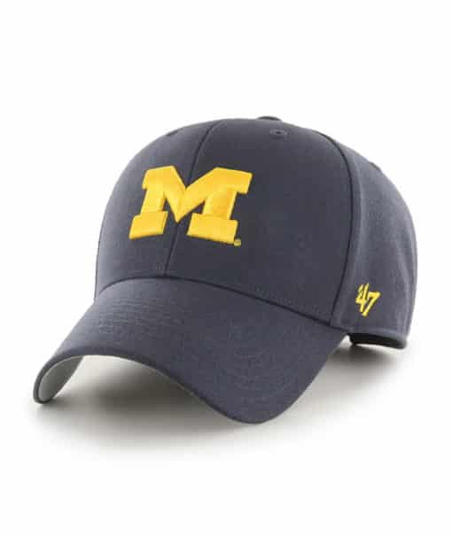 Michigan Wolverines 47 Brand Navy MVP Adjustable Hat