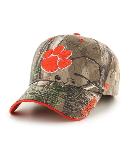 Clemson Tigers 47 Brand Realtree Camo Frost MVP Adjustable Hat