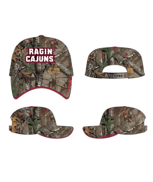 Louisiana Ragin Cajuns 47 Brand Realtree Camo Frost MVP Adjustable Hat - Image 3
