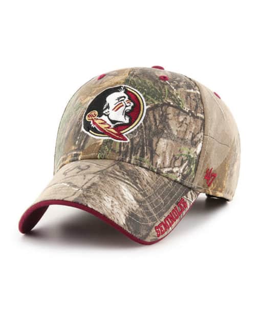 Florida State Seminoles 47 Brand Realtree Camo Frost MVP Adjustable Hat