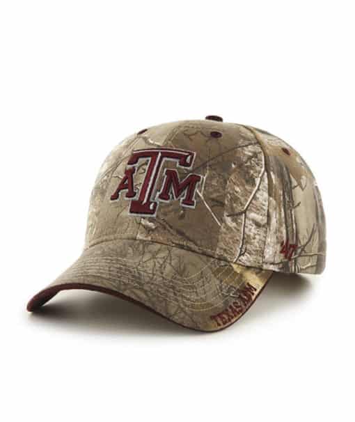Texas A&M Aggies 47 Brand Realtree Camo Frost MVP Adjustable Hat