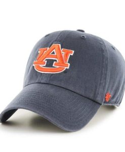 Auburn Tigers Women's 47 Brand Vintage Navy Clean Up Adjustable Hat