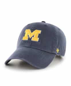 Michigan Wolverines YOUTH 47 Brand Vintage Navy Clean Up Adjustable Hat