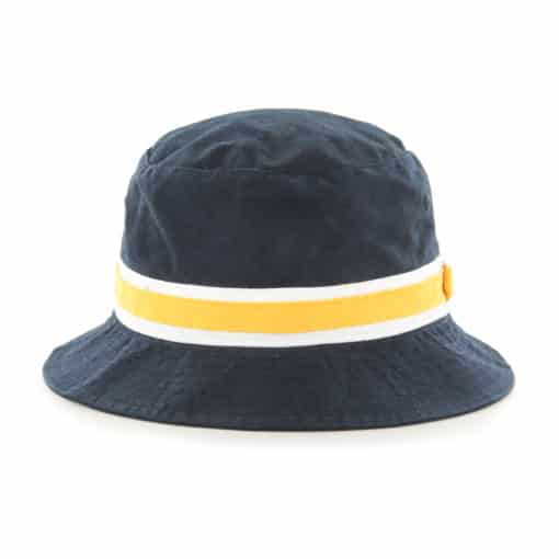 Michigan Wolverines 47 Brand Navy Yellow Striped Bucket Hat - Image 2