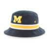 Michigan Wolverines 47 Brand Navy Yellow Striped Bucket Hat