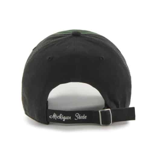Michigan State Spartans Women's 47 Brand Sparkle Black Clean Up Adjustable Hat - Image 2