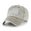 Operation Hat Trick 47 Brand Vintage Gray Clean Up Adjustable USA Flag Hat