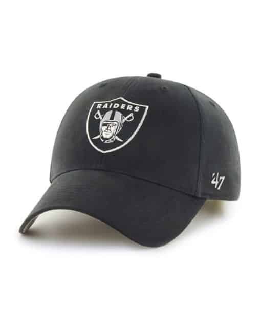 Las Vegas Raiders INFANT 47 Brand Black MVP Stretch Fit Hat