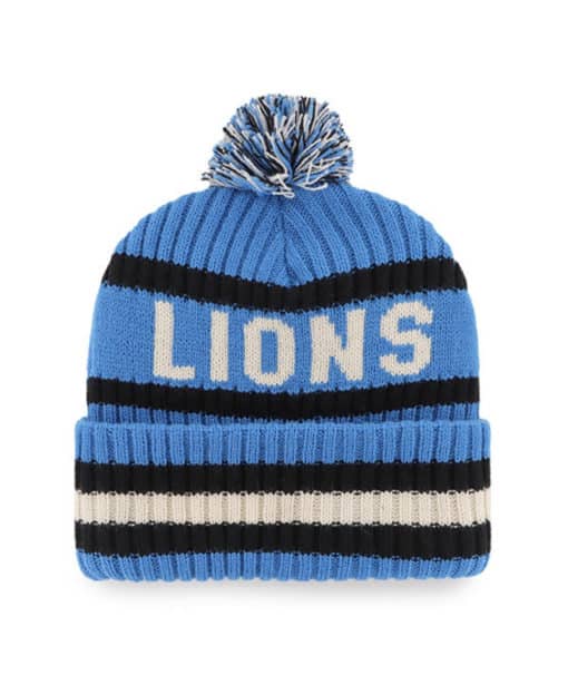 Detroit Lions 47 Brand Blue Raz Bering Cuff Knit Hat - Image 2