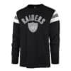 Las Vegas Raiders Men's 47 Brand Flint Black Long Sleeve Pullover Shirt