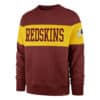 Washington Football Classic Men's 47 Brand Cardinal Crew Long Sleeve Pullover