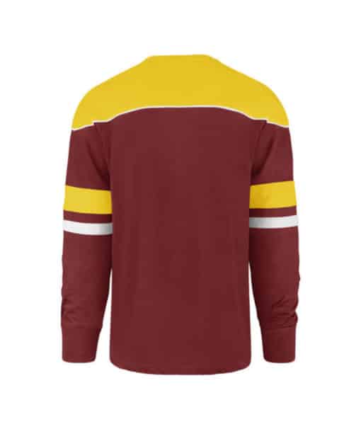 Washington Redskins Men’s 47 Brand Crimson Long Sleeve Pullover Shirt - Image 2