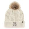 Seattle Kraken Women’s 47 Brand White Cream Meeko Cuff Knit Hat