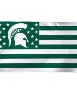 Michigan State Spartans 3'x5' Deluxe Stars and Stripes Flag