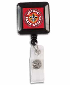 Louisiana Lafayette Ragin Cajuns Red Retractable Badge Holder