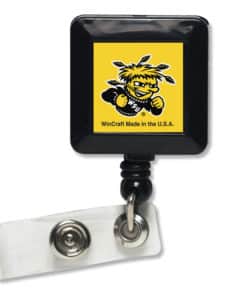 Wichita State Shockers Yellow Retractable Badge Holder