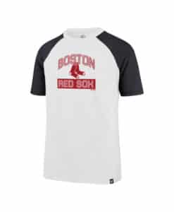 Boston Red Sox KIDS 47 Brand White Wash Raglan T-Shirt Tee