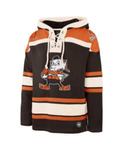 Cleveland Browns Men's 47 Brand Classic Brown Pullover Jersey Hoodie