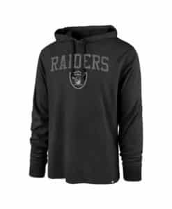 Las Vegas Raiders Men's 47 Brand Black Pullover Hoodie Long Sleeve Tee