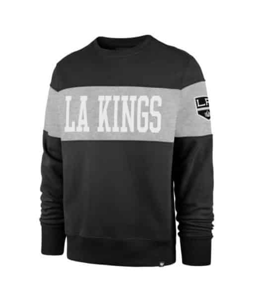 Los Angeles Kings Men's 47 Brand Black Crew Long Sleeve Pullover