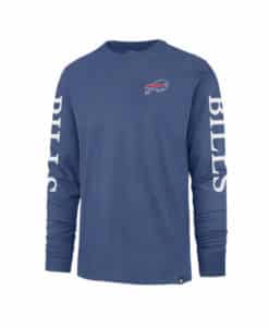 Buffalo Bills Men's 47 Brand Franklin Cadet Blue Long Sleeve Shirt