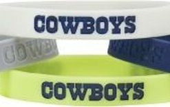 Dallas Cowboys Bracelets 4 Pack Silicone