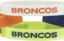 Denver Broncos Bracelets 4 Pack Silicone