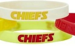 Kansas City Chiefs Bracelets 4 Pack Silicone
