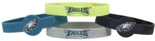 Philadelphia Eagles Bracelets 4 Pack Silicone