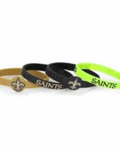 New Orleans Saints Bracelets 4 Pack Silicone