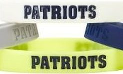 New England Patriots Bracelets 4 Pack Silicone