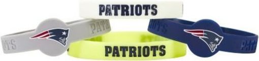 New England Patriots Bracelets 4 Pack Silicone