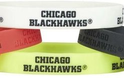 Chicago Blackhawks Bracelets 4 Pack Silicone