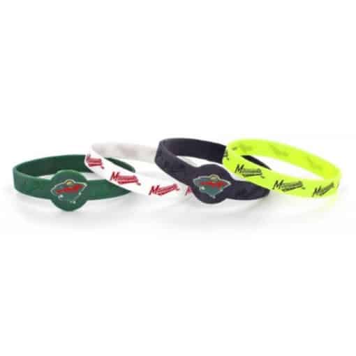 Minnesota Wild Bracelets 4 Pack Silicone