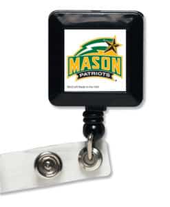 George Mason Patriots White Retractable Badge Holder