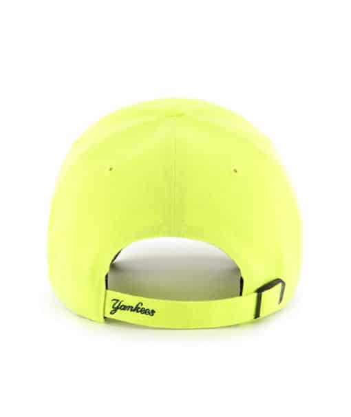 New York Yankees 47 Brand Neon Yellow Clean Up Adjustable Hat - Image 2
