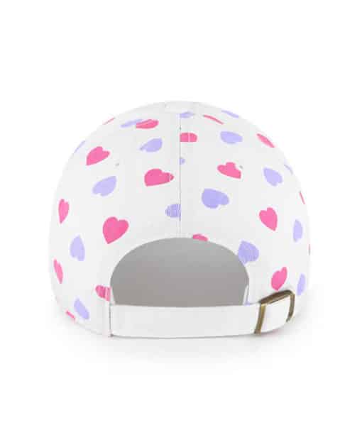 Chicago Cubs KIDS Girls 47 Brand Jamboree White Pink Clean Up Adjustable Hat - Image 2