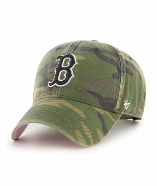 Boston Red Sox 47 Brand Legend Green Camo MVP Adjustable Hat