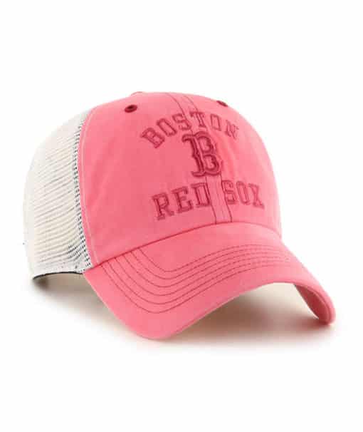 Boston Red Sox 47 Brand Rudder Red Clean Up Mesh Snapback Hat - Image 3