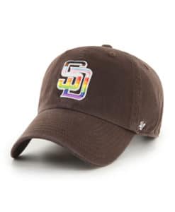 San Diego Padres Pride 47 Brand Brown Clean Up Adjustable Hat