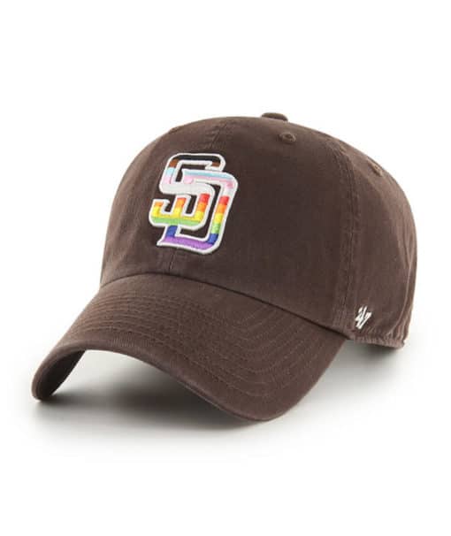 San Diego Padres Pride 47 Brand Brown Clean Up Adjustable Hat