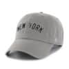 New York Yankees 47 Brand Script Gray Clean Up Adjustable Hat