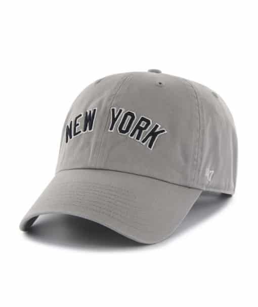 New York Yankees 47 Brand Script Gray Clean Up Adjustable Hat - Detroit ...