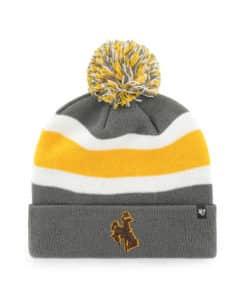Wyoming Cowboys 47 Brand Charcoal Breakaway Cuff Knit Hat