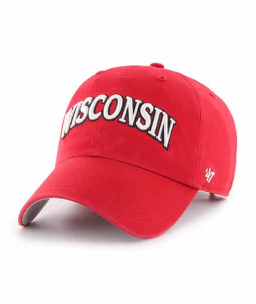 Wisconsin Badgers 47 Brand Red Clean Up Adjustable Hat