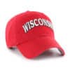 Wisconsin Badgers 47 Brand Script Red Clean Up Adjustable Hat