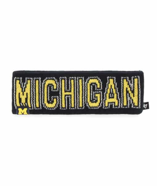 Michigan Wolverines Women's 47 Brand Navy Ellie Headband