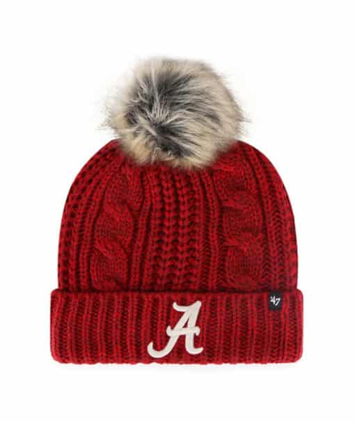 Alabama Crimson Tide Women's 47 Brand Red Meeko Cuff Knit Hat