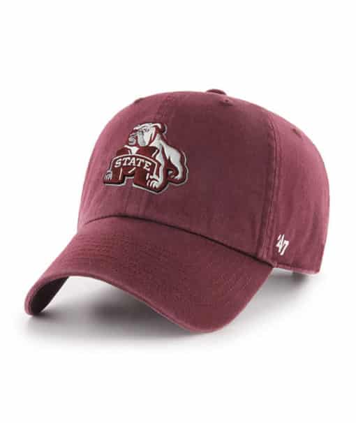 Mississippi State Bulldogs INFANT 47 Brand Dark Maroon Clean Up Stretch Fit Hat