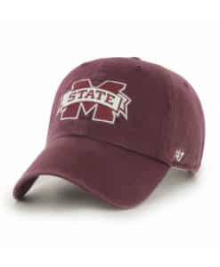 Mississippi State Bulldogs 47 Brand Dark Maroon Clean Up Adjustable Hat
